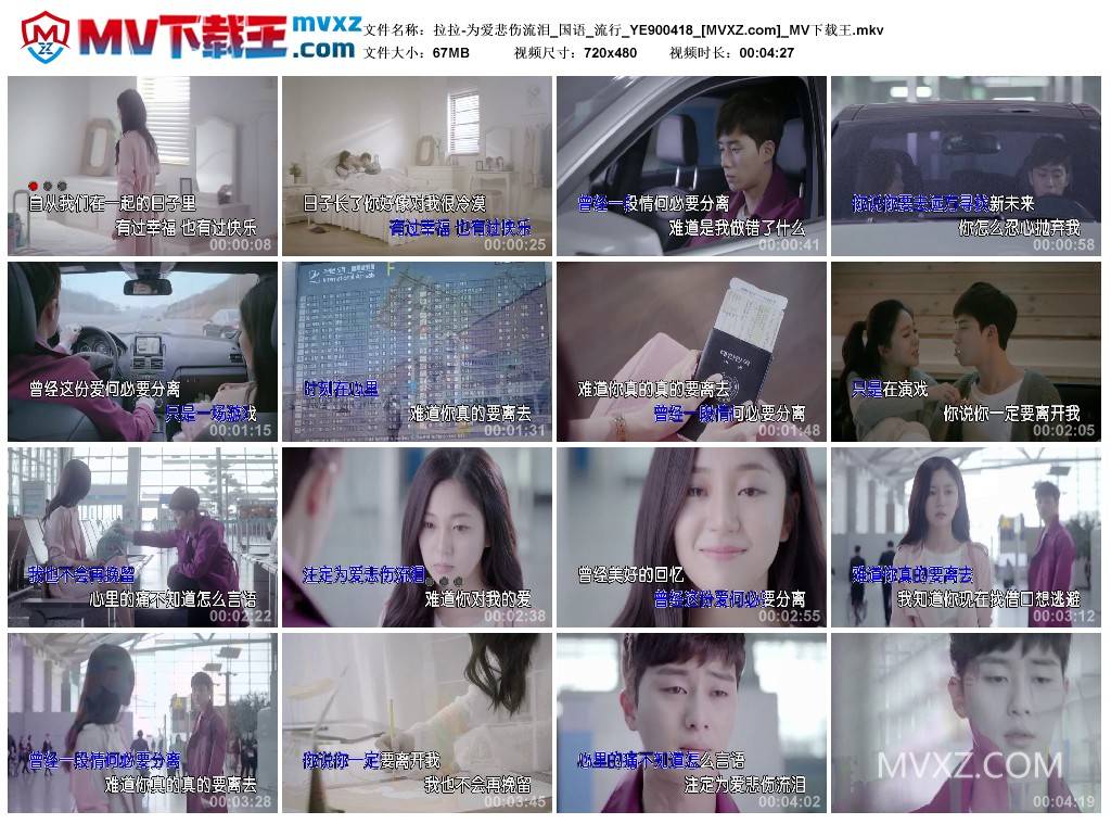 拉拉-为爱悲伤流泪_国语_流行_YE900418